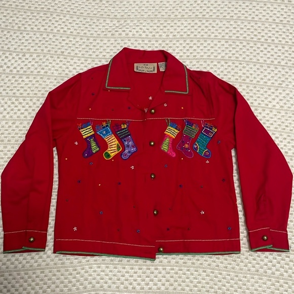 Vintage Jackets & Blazers - Vintage Christmas/Holiday Jacket